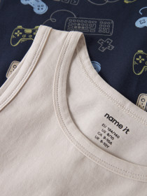 NAME IT 2-Pak Tank Toppe Navy Gamer 